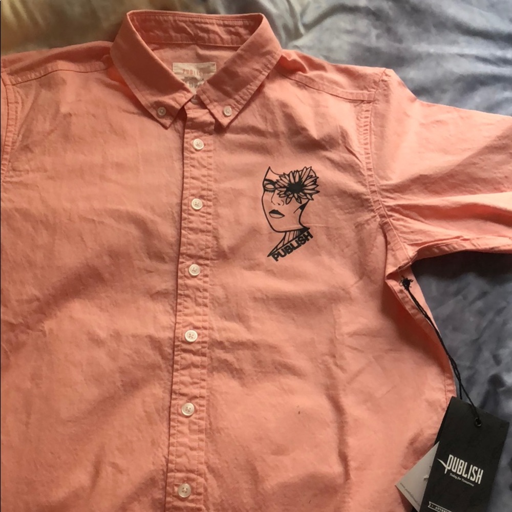 publish x wildfang short sleeve button up